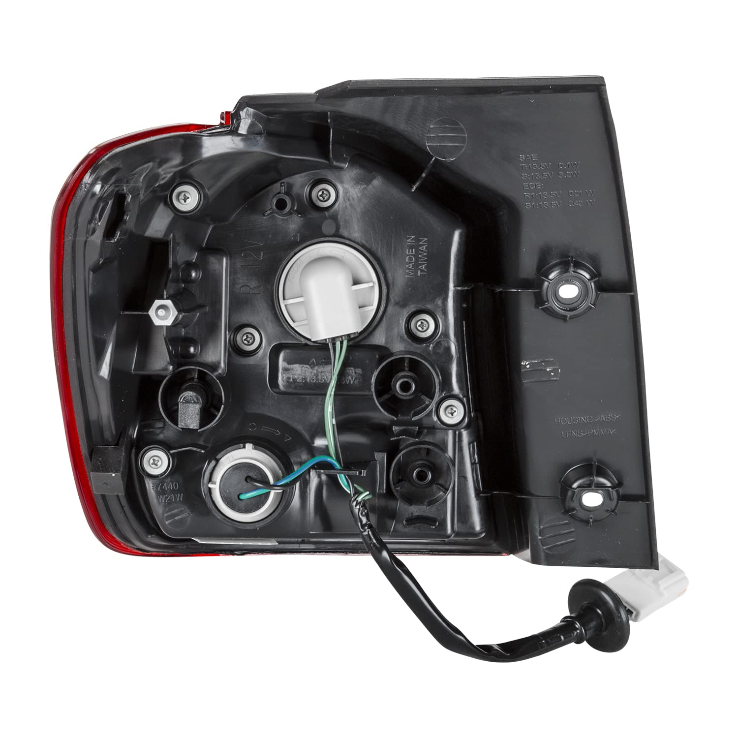 Right TYC Tail Light Assembly Compatible with 2011-2019 Mitsubishi Outlander