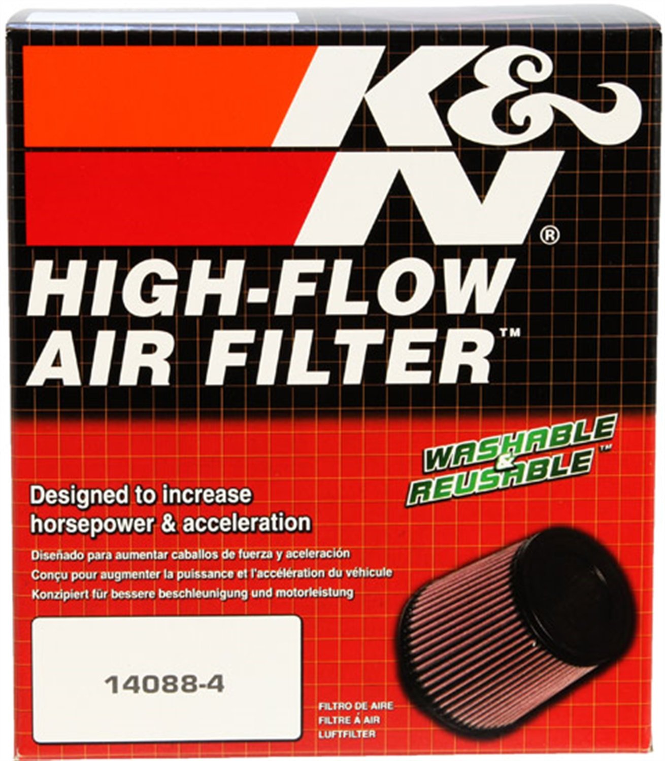 K&N Air Filter Engine: Increase Power & Acceleration, Washable, Premium, Replacement Car Filter: Compatible with 1997-2013 AUDI/HOLDEN (A8 Quattro, Suburban 1500), E-1996