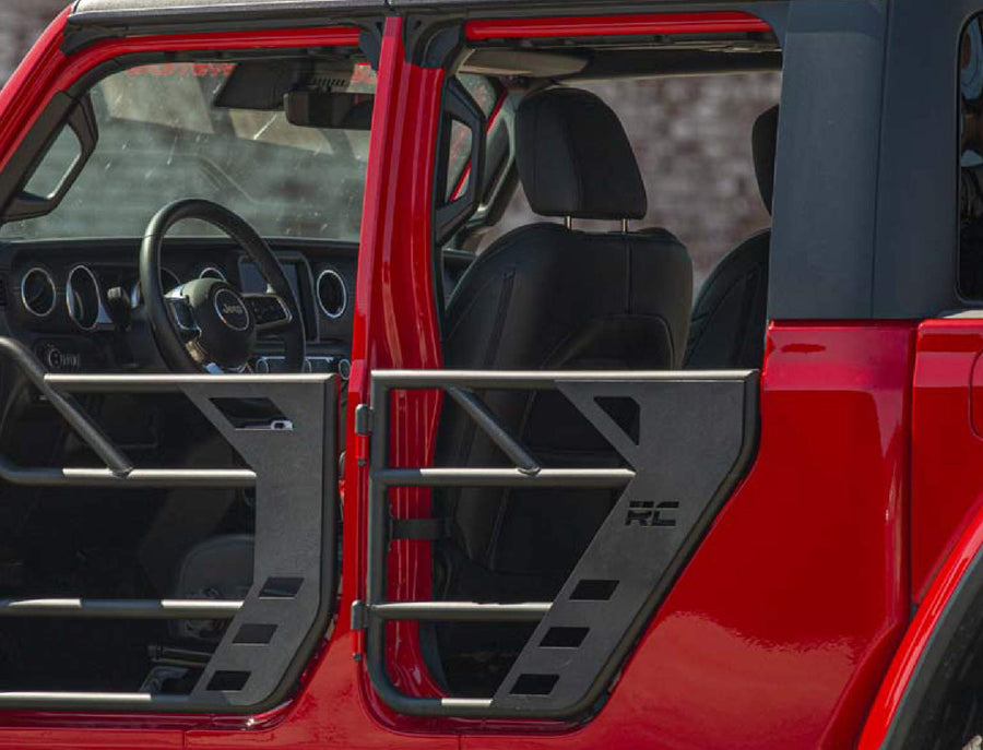 Steel Tube Rear Doors Rough Country for 2018-2022 Jeep JL/Gladiator JT - 10618