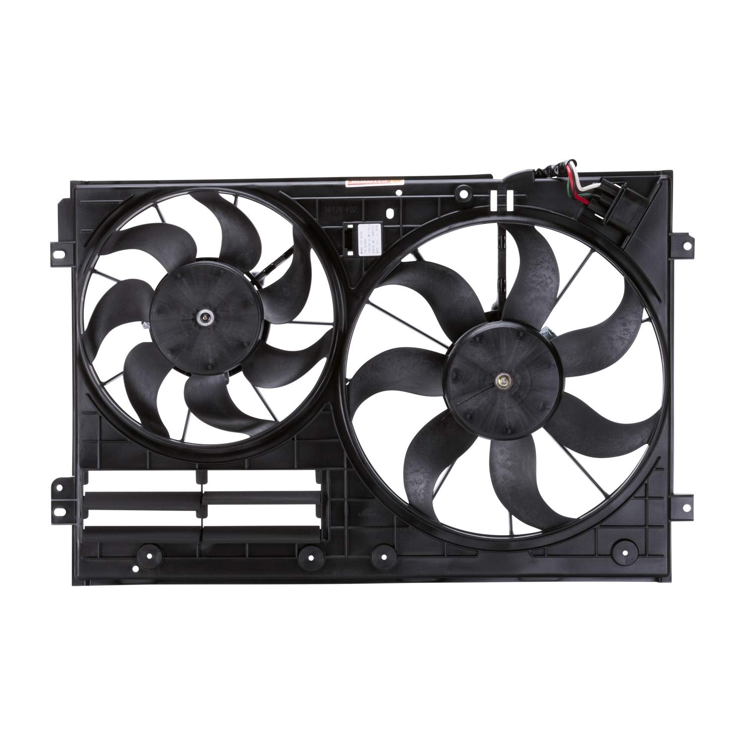 Replacement TYC 622820 Cooling Fan Assembly Compatible with Volkswagen Jetta, Black