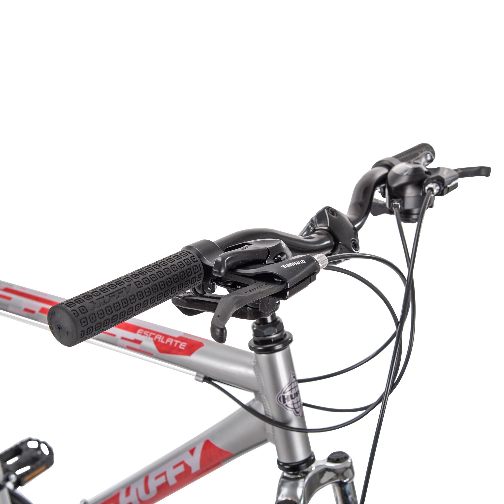 Huffy Mountain Hardtail Trail Bike 24 inch, 26 inch, 27.5 inch, 26 inch wheels/20 inch frame, Gloss Nickel