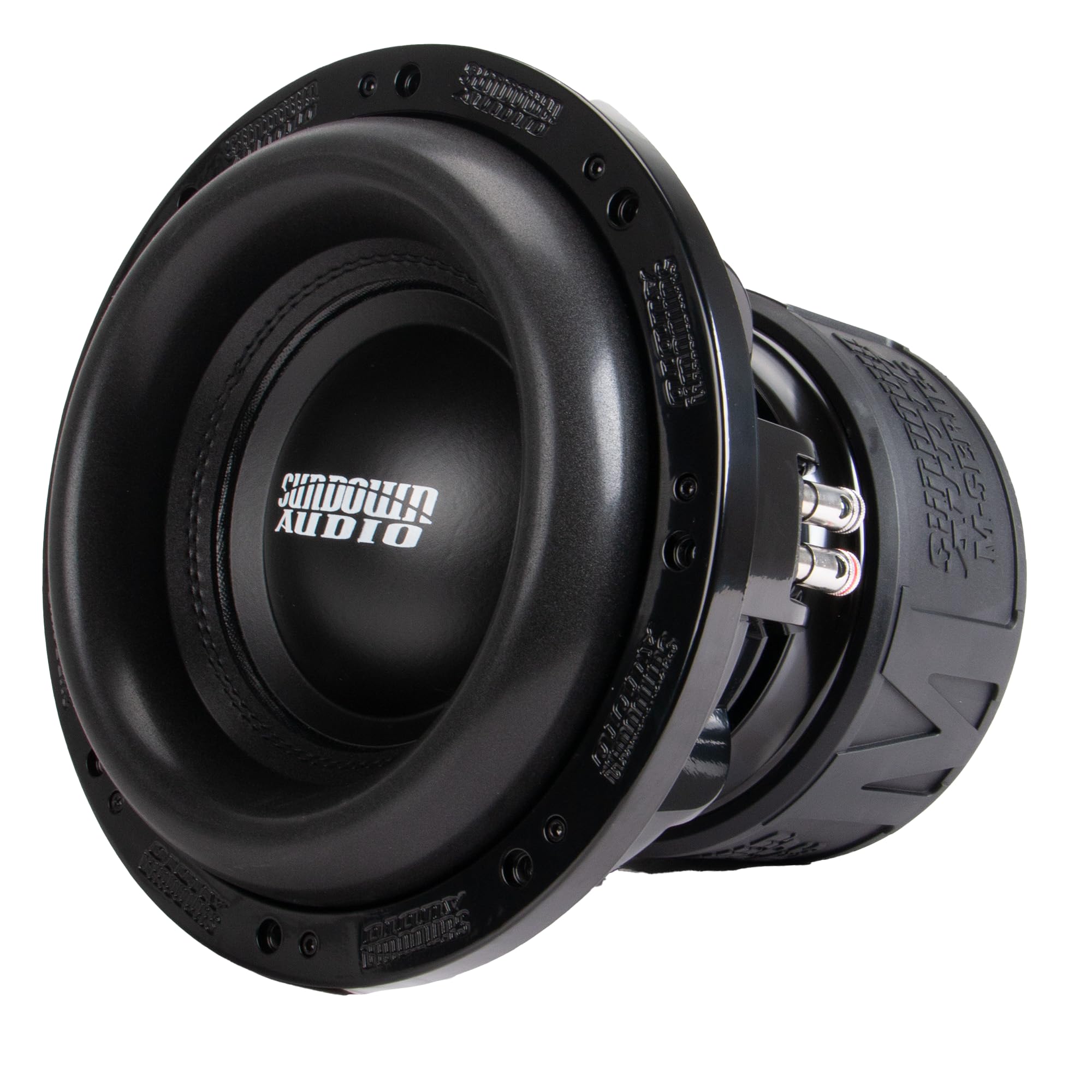 10" Sundown Audio M-10 D2 Car Subwoofer – 2000W RMS/4000W Peak, Dual 2-Ohm, 3" Aluminum VC, 35mm Xmax, Mega-Roll Surround, Low-Distortion Bass for Pro Systems