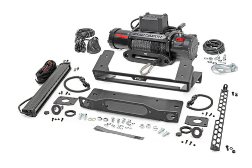 Rough Country Winch Mount LED for 2021-2024 Ford Bronco | PRO12000S - 51098