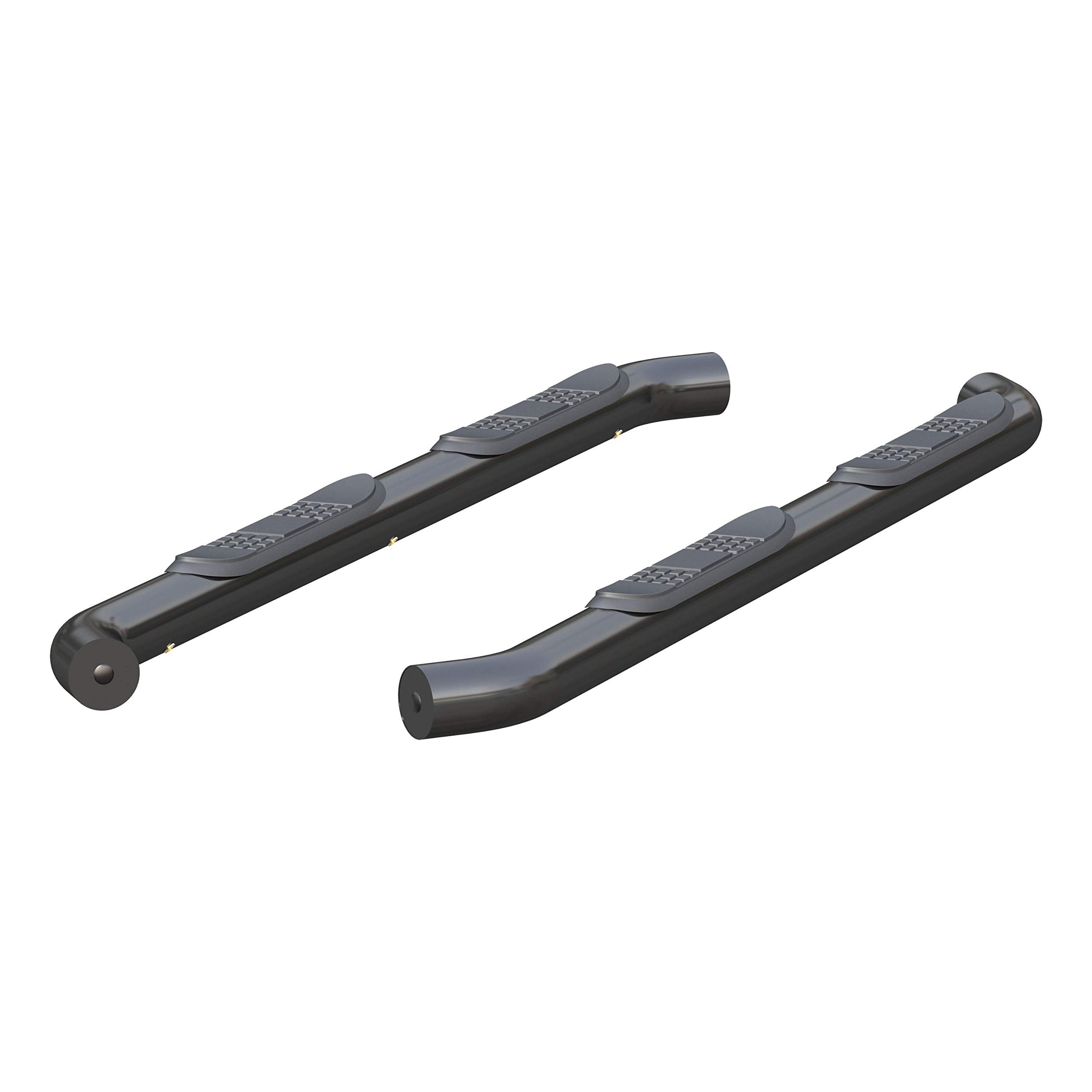 3-Inch Round Black Steel ARIES Nerf Bars, No-Drill, Fits Select Jeep Wrangler JL Unlimited