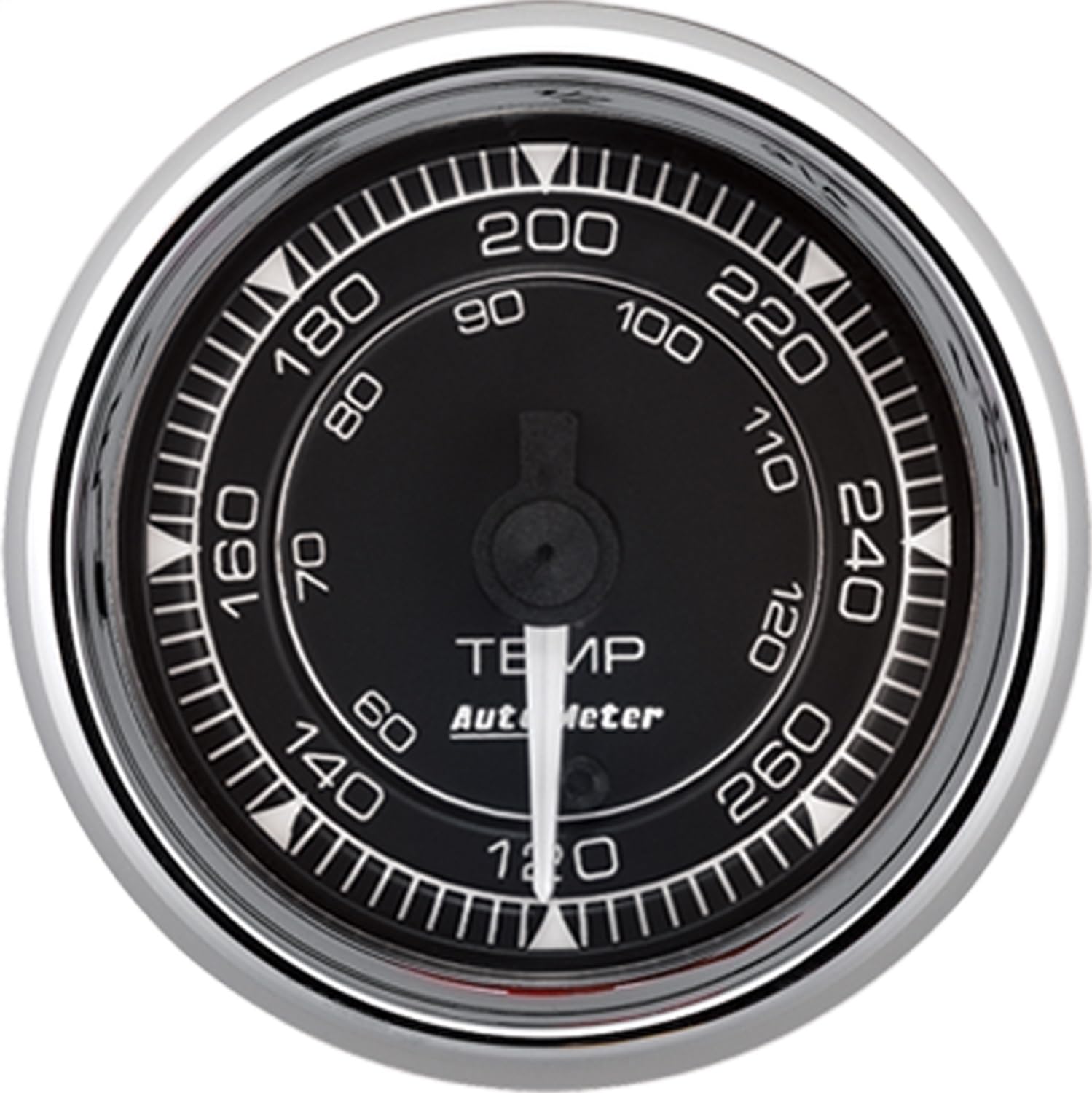 Auto Meter Temp Gauge 9754, 120-280ºF, Digital Stepper, Chrono Chrome