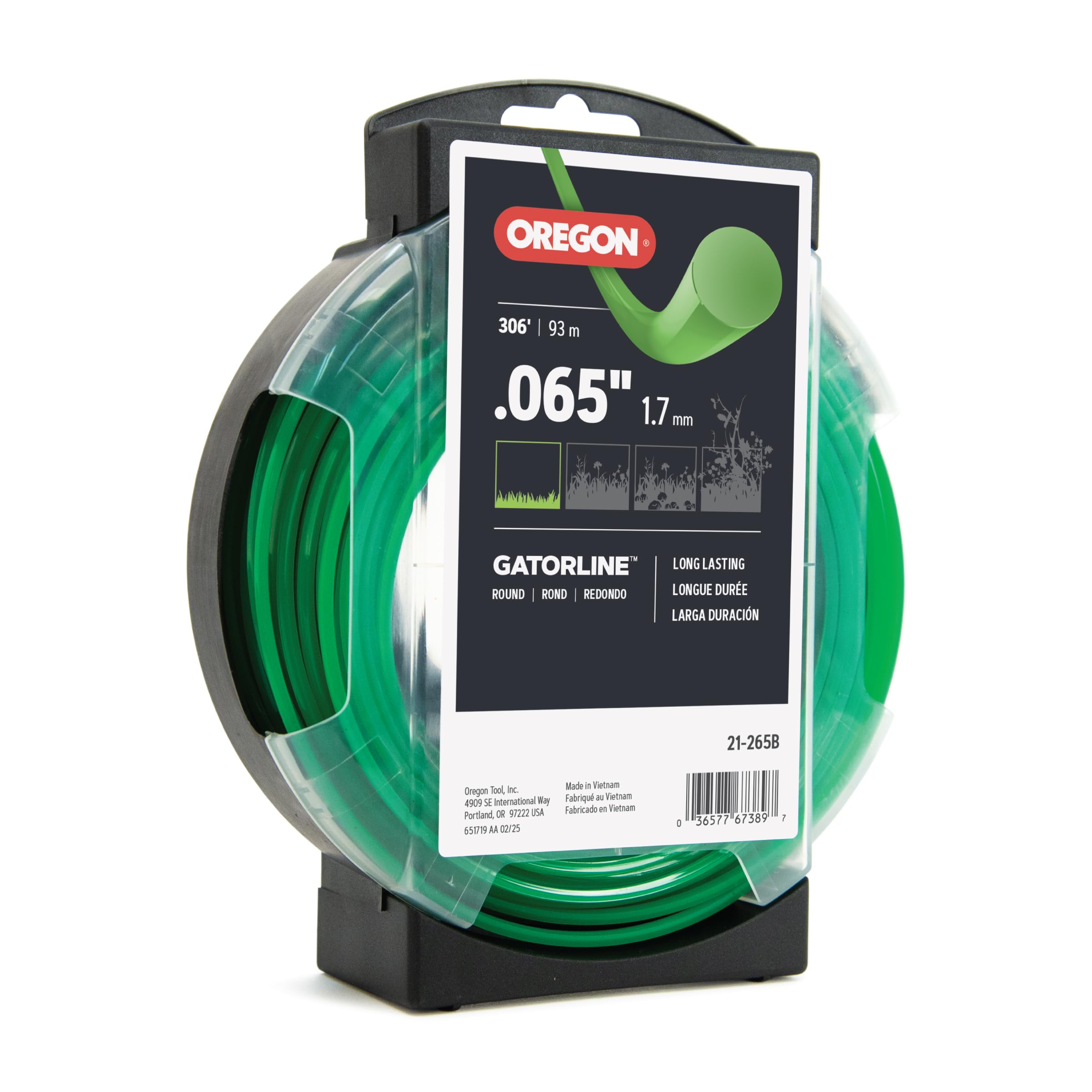 Gatorline Oregon Round Weed Wacker/String Trimmer Line, .065 in. by 308 FT