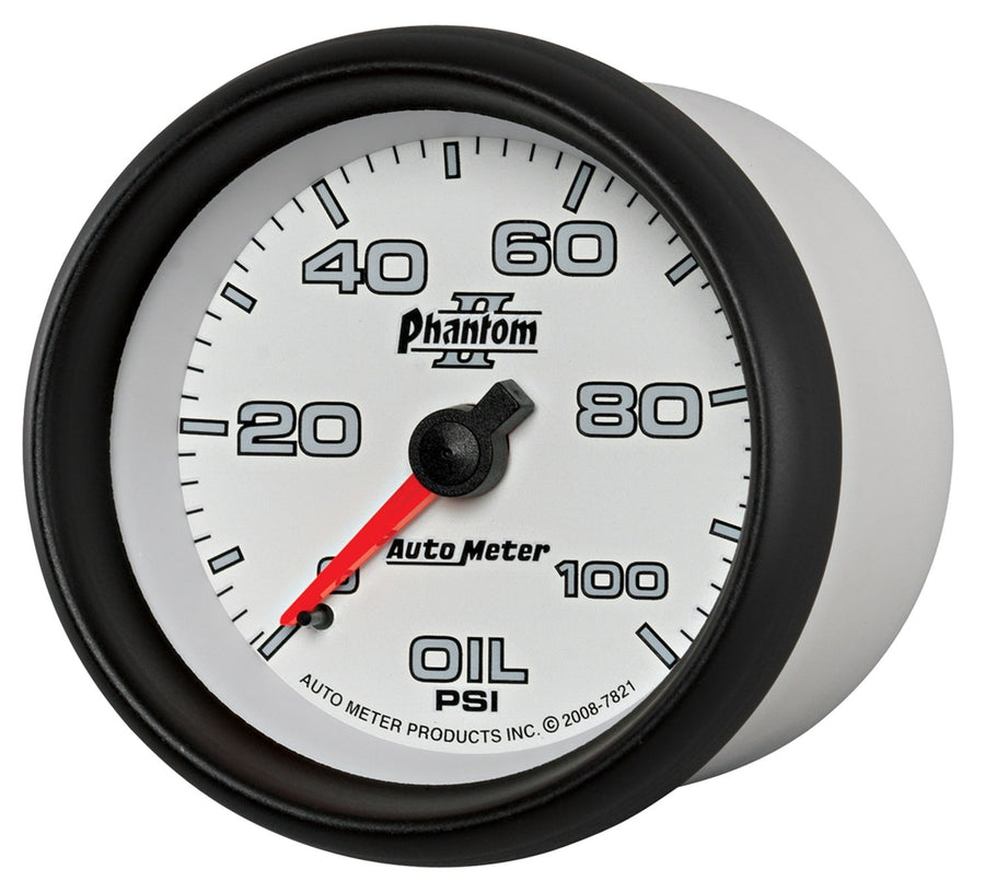 Auto Meter Phantom II 7821 Mechanical Oil Pressure Gauge