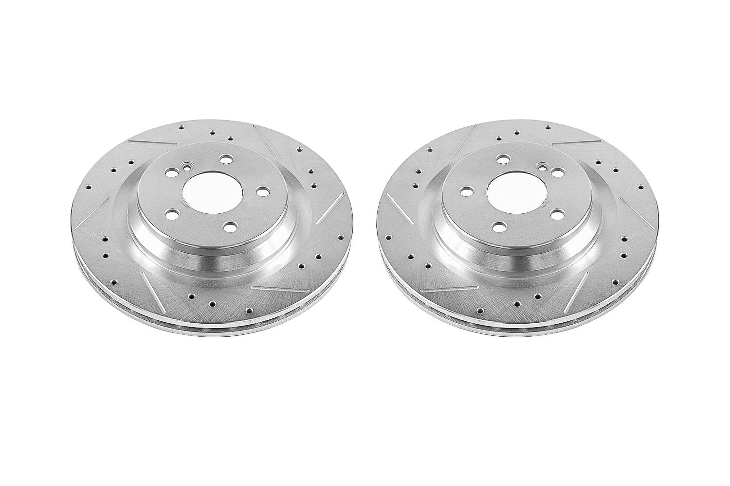 Power Stop Rear EBR1052XPR Drilled and Slotted Rotor Pair For Mercedes CL550, Mercedes CL600, Mercedes S350, Mercedes S400, Mercedes S550, Mercedes S600, Mercedes SL550 [Model Specific]
