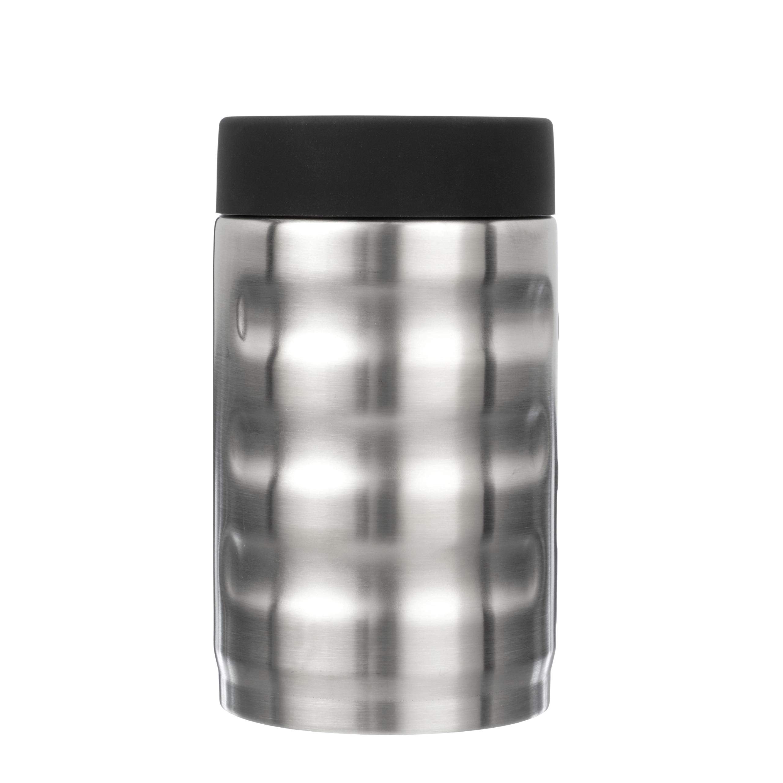 12 oz Grizzly Grip Can | Stainless Steel Vacuum Insulated Can Cooler | For 12 oz Regular Beer and Soda Cans Reusable Durable | Brushed Stainless