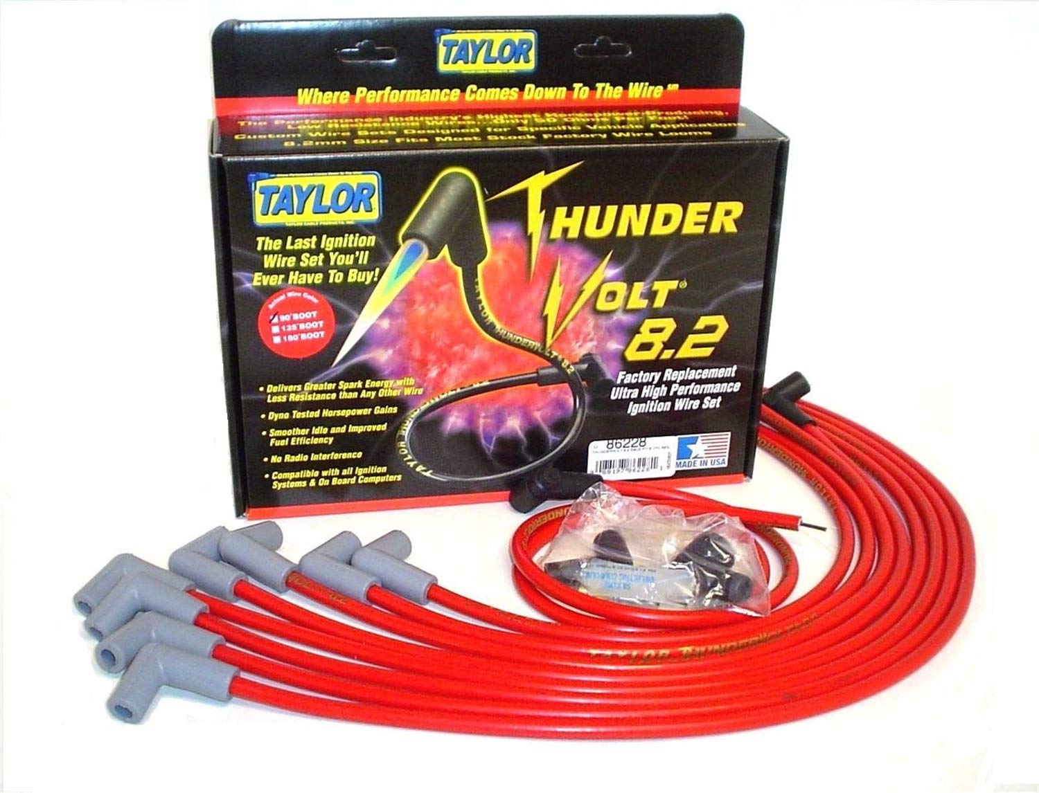 ThunderVolt 8.2 Spark Plug Wire Set Taylor Cable 86228