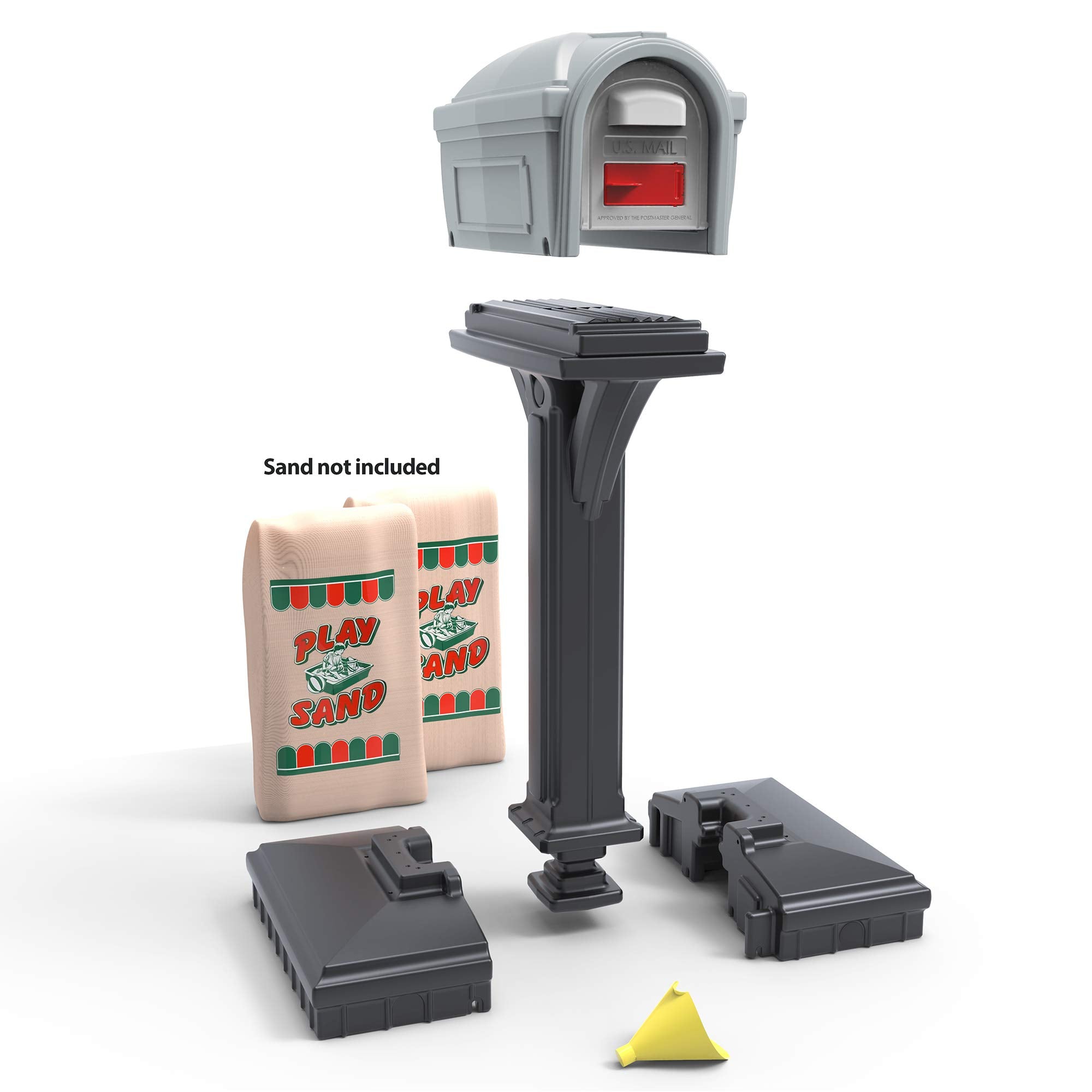 Easy Up Simplay3 Dig-Free Classic Mailbox (Steel Gray/Charcoal)