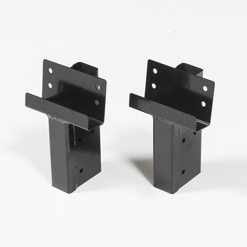 Outdoor Summit E1008 4 x 4 Single Angle Elevator Brackets, Set of 2, Black