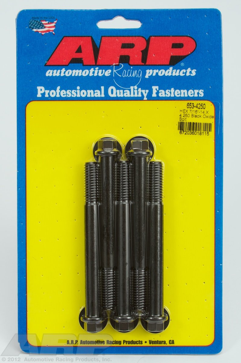 Hex ARP (653-4250) Oxide Bolt, Black