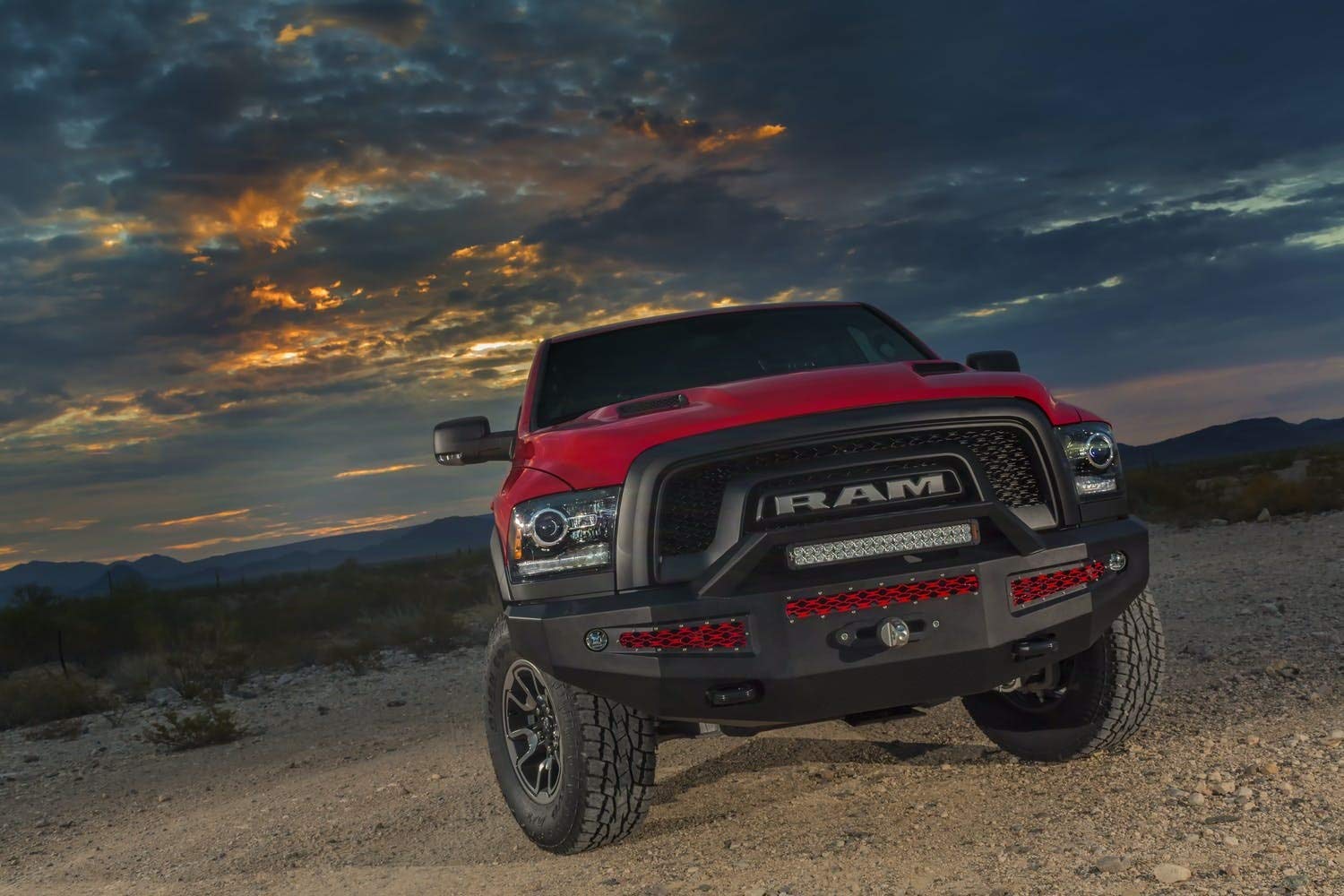 Alumilite Winch Bumper Compatible with 2015 - 2018 Dodge Ram Rebel: ICI Aluminum Bumpers