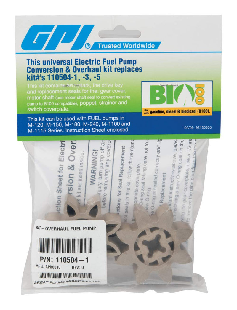 Conversion GPI 110504-1 and Overhaul Kit for all M-Series Fuel Transfer Pumps