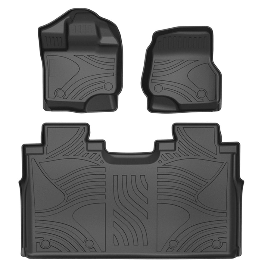 TOTALINER Black Horse Heavy Duty Floor Mat Anti-Skid Black 1.37'' Thickness Compatible with 2015-2022 Ford F-150 SuperCrew Cab-FMFF115