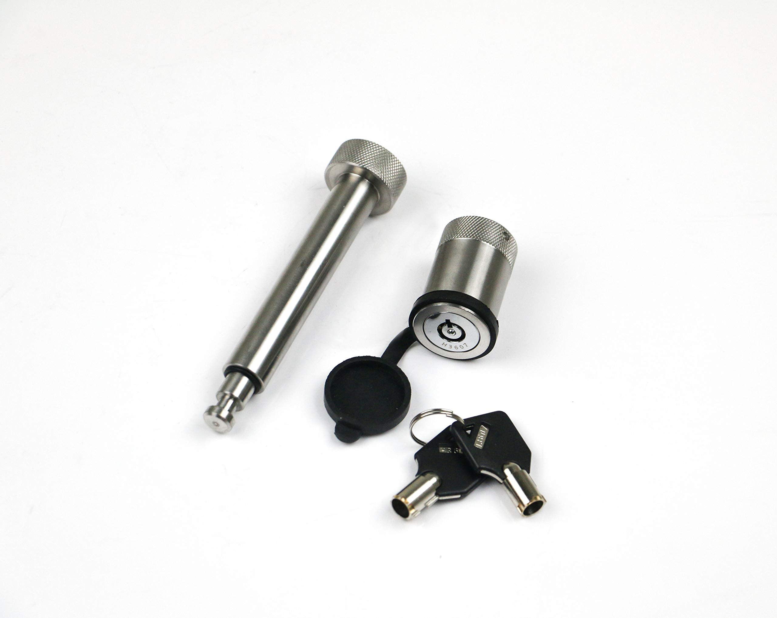 Weigh Safe WS06 - Dual Pin Lock and Keyed Alike Receiver Pin (Designed to Function with 2",2.5" & 3" Receivers). ONLY FITS 180 Hitch Ball MOUNTS, Black