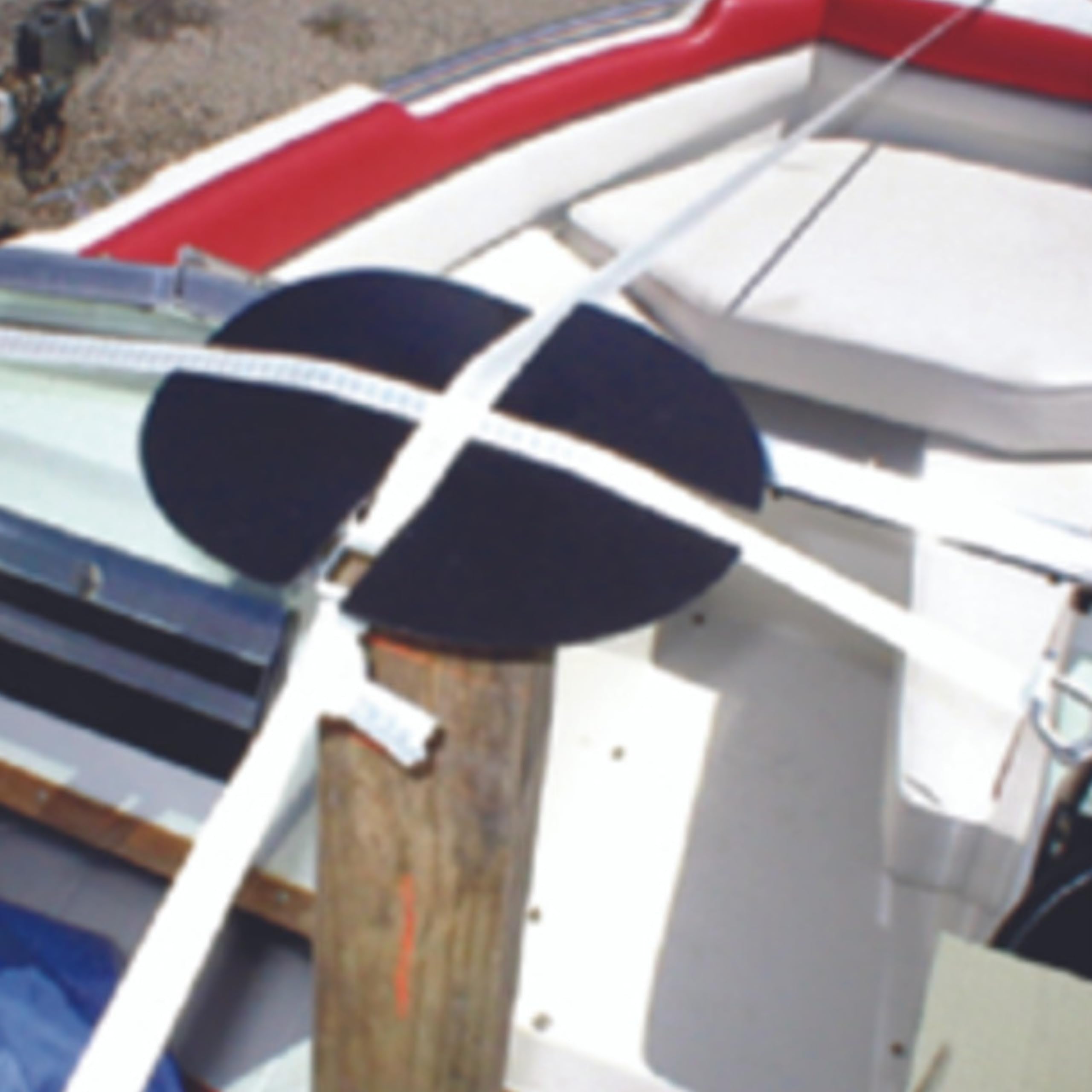 Boat Airlette Shrink Wrap Support Pole End Cap Pad