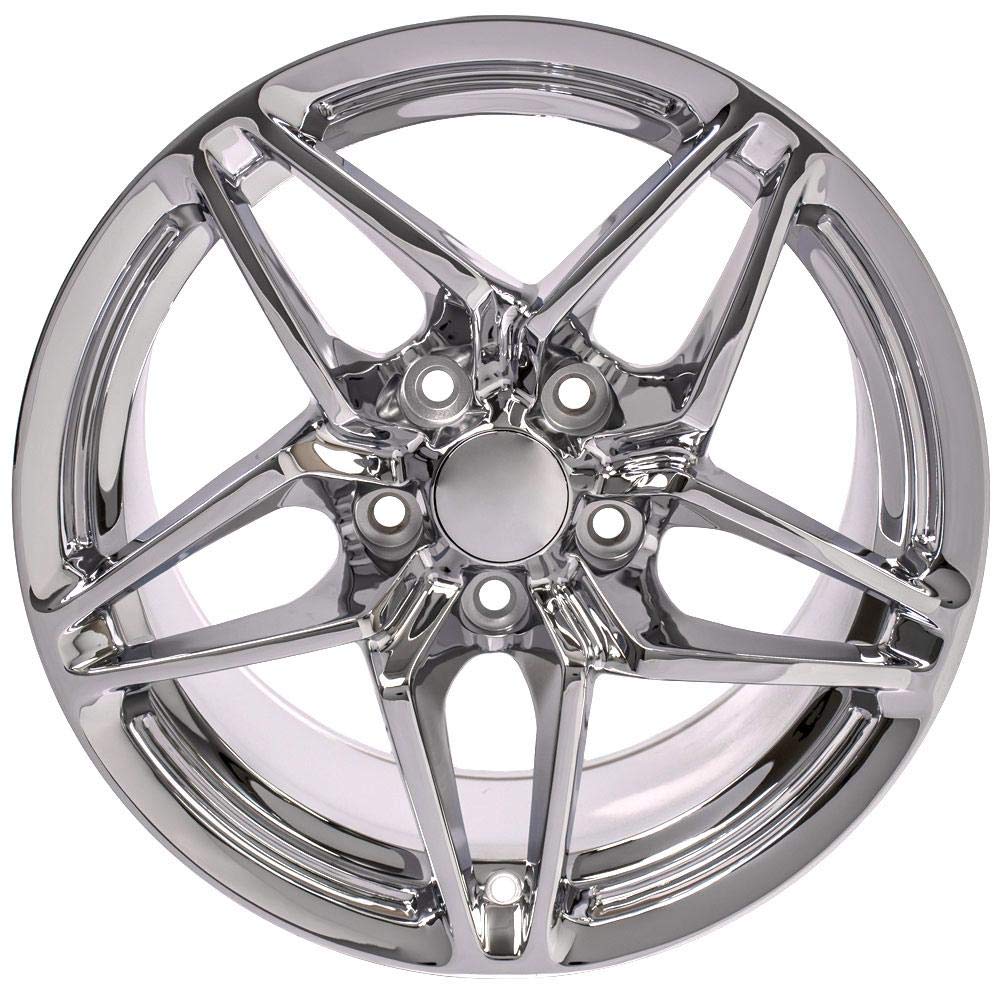 17 Inch OE Wheels CV31 Rim Fits Corvette C7 ZR1 Style 5x120.65 17x11 Chrome - Hollander 5927 (1)