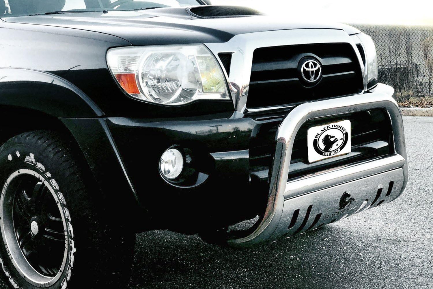Bull Bar Black Horse Skid Plate Stainless Steel Compatible with 2017-2022 Honda CR-V-BB150505-SP
