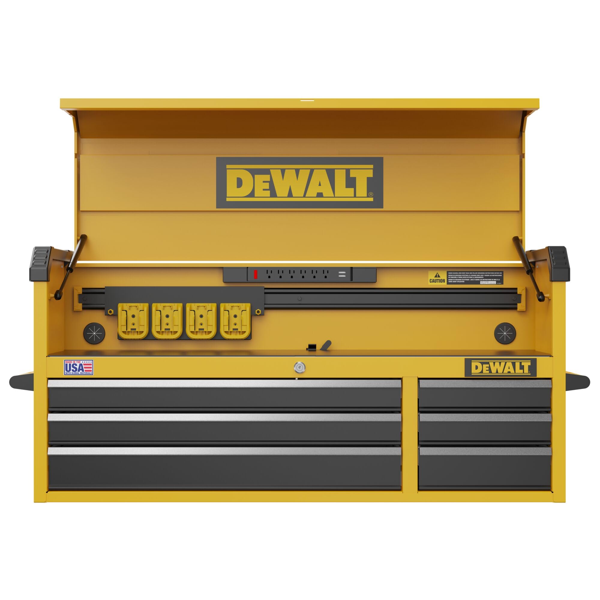 DEWALT 52 Inch Tool Chest with 6 Drawers, 100lb Drawer Capacity, DEWALT Workshop Storage System Compatible (DWST52071)