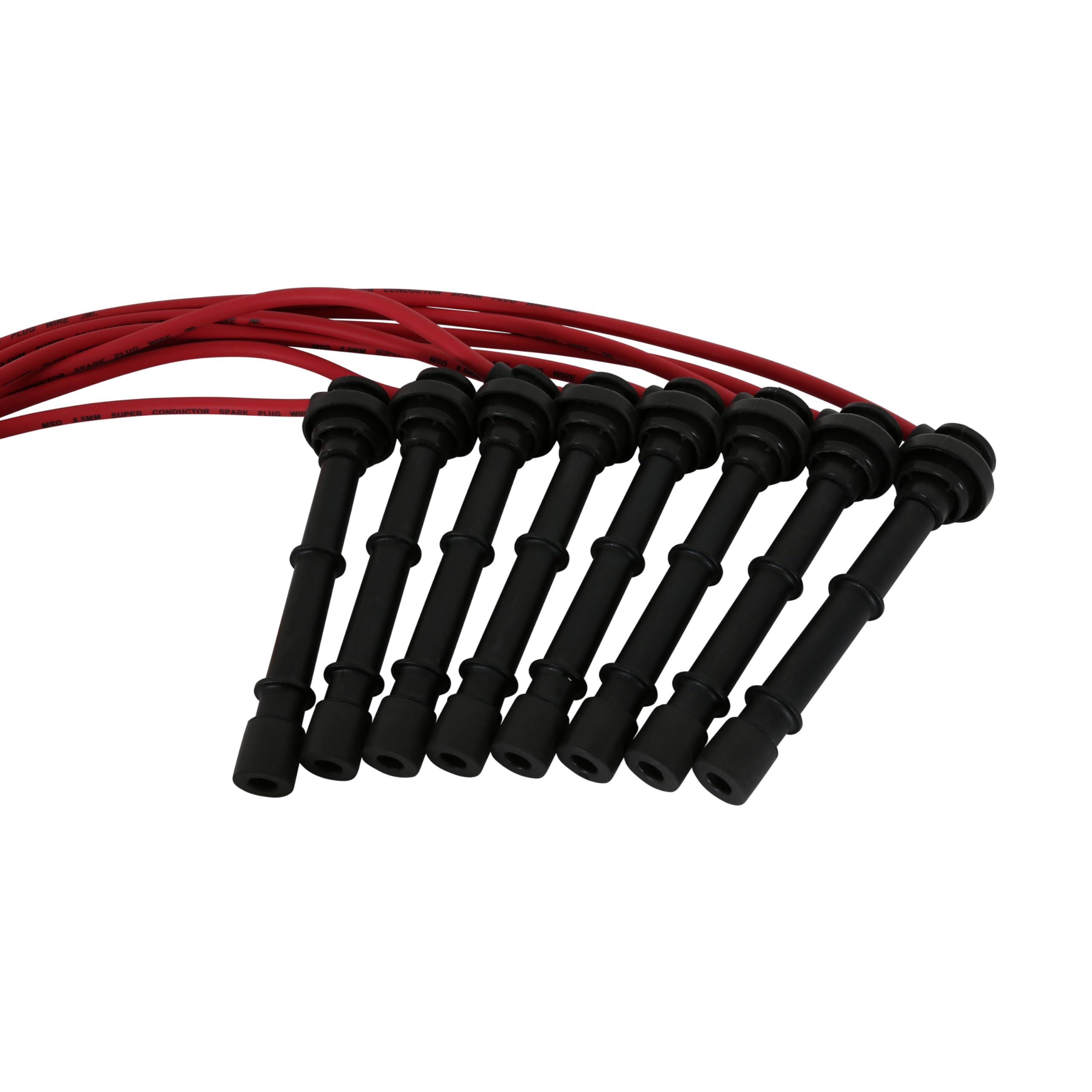 Super Conductor MSD 32219 Spark Plug Wire Set, Red