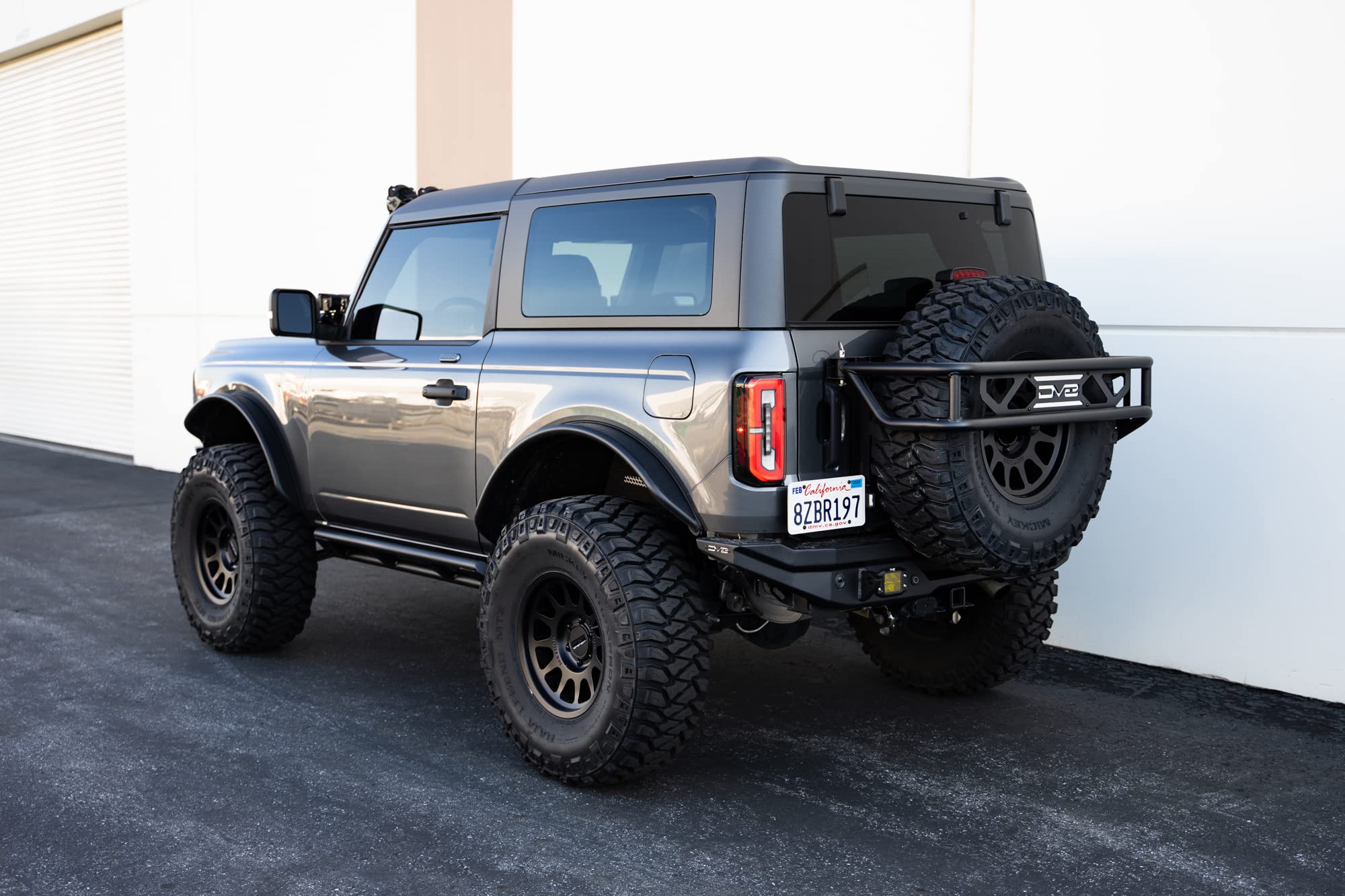 FS-15 Series DV8 Offroad 2-Door Rock Sliders 2021-2025 Ford Bronco | True Frame Mounted Rock Slider | Durable Tube Style Design | Full Coverage from Wheel Well to Wheel Well