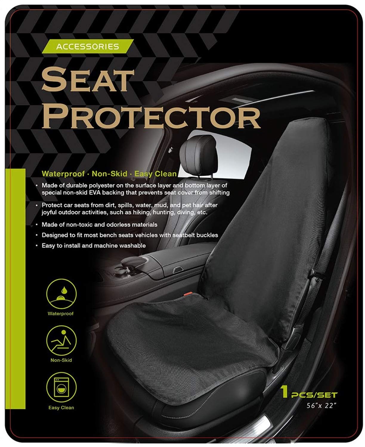 Bucket Universal SEAT Guard Size:23.6" Wx58.3 H Brown