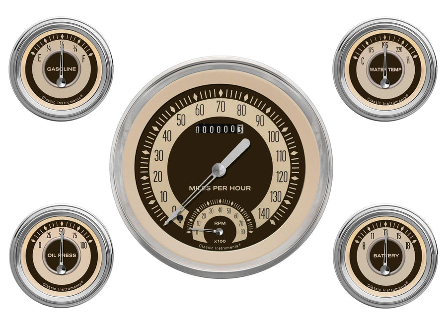 Nostalgia VT Series Classic Instruments 5 Gauge Package NT65SLC