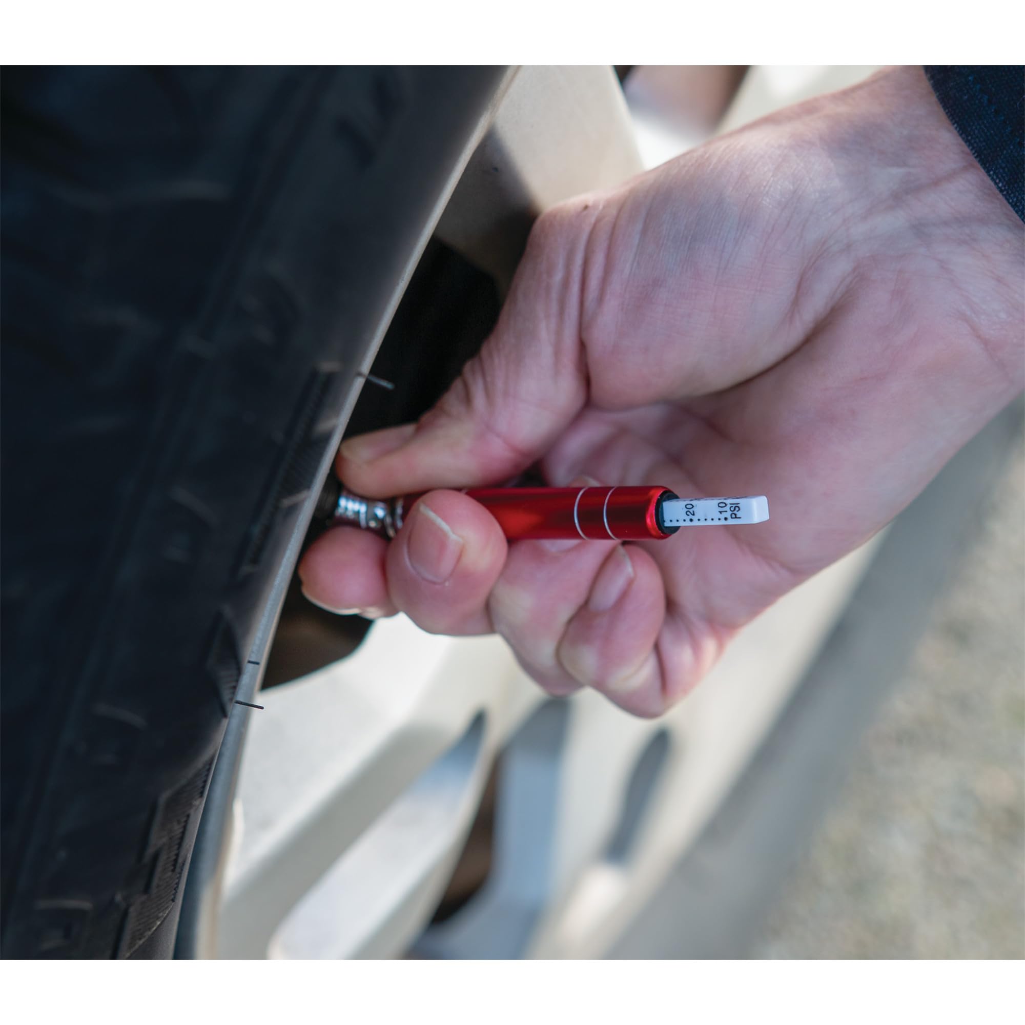 Keychain Performance Tool W3238 Tire Pressure Gauge - Compact and Accurate for Quick and Easy Tire Pressure Checks on the Go