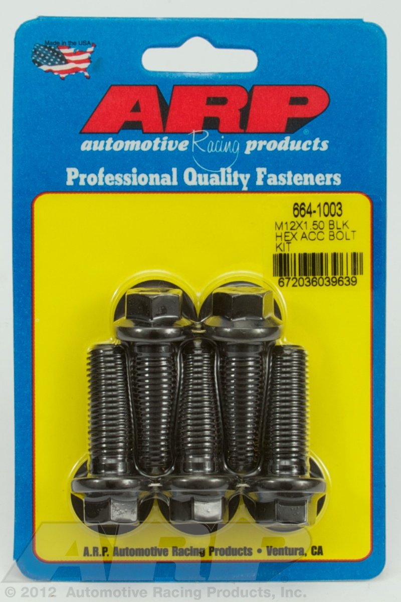 Hex ARP (664-1003) Oxide Bolt, Black