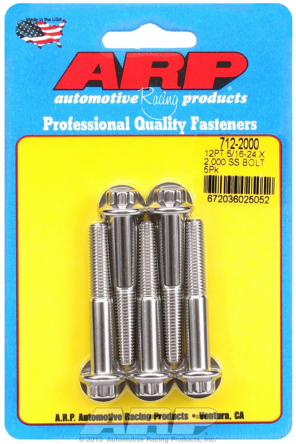 Stainless Steel ARP (712-2000) Bolt