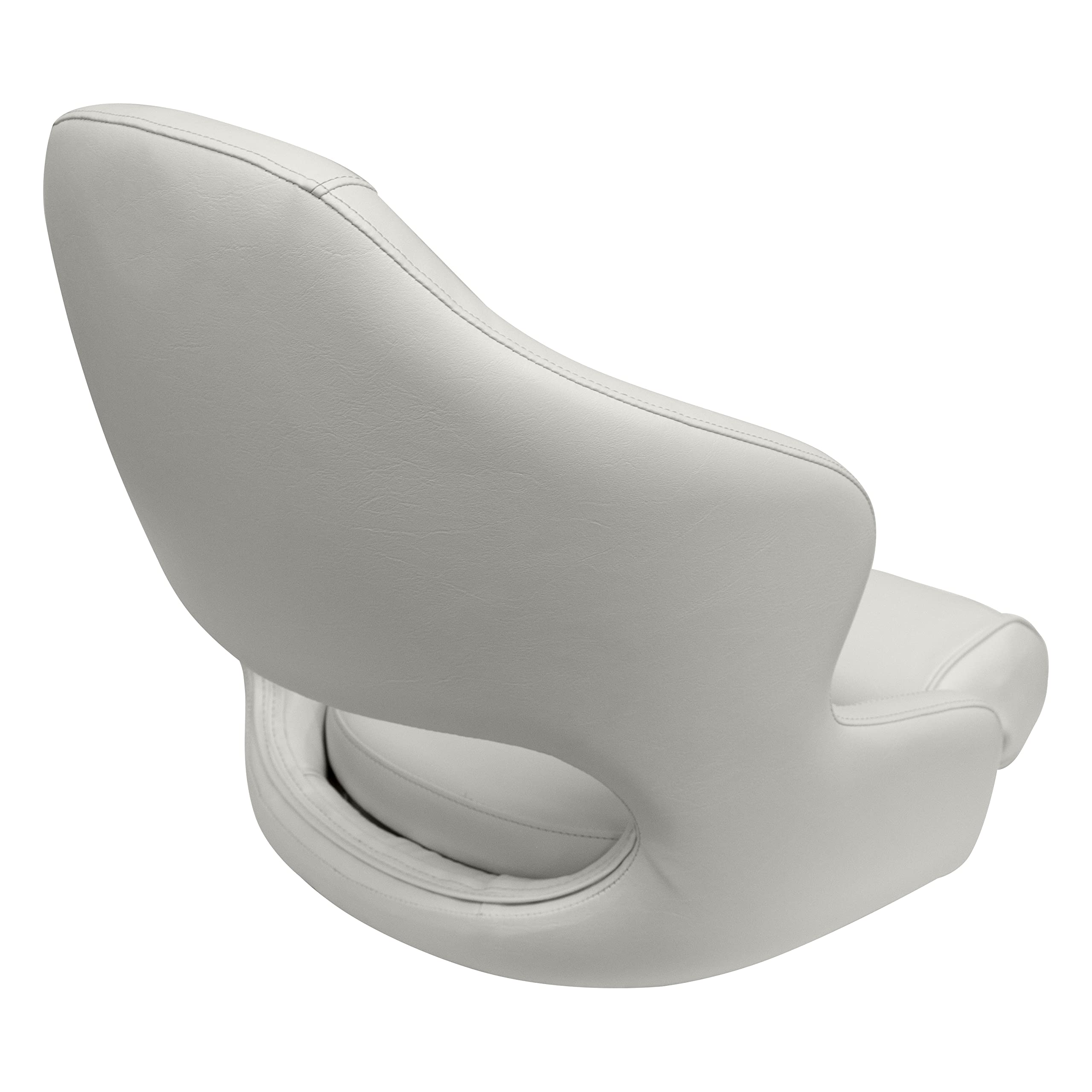 8WD3315-1008 Wise Deluxe Pontoon Series Bucket Seat with Bolster, White/Navy/Blue