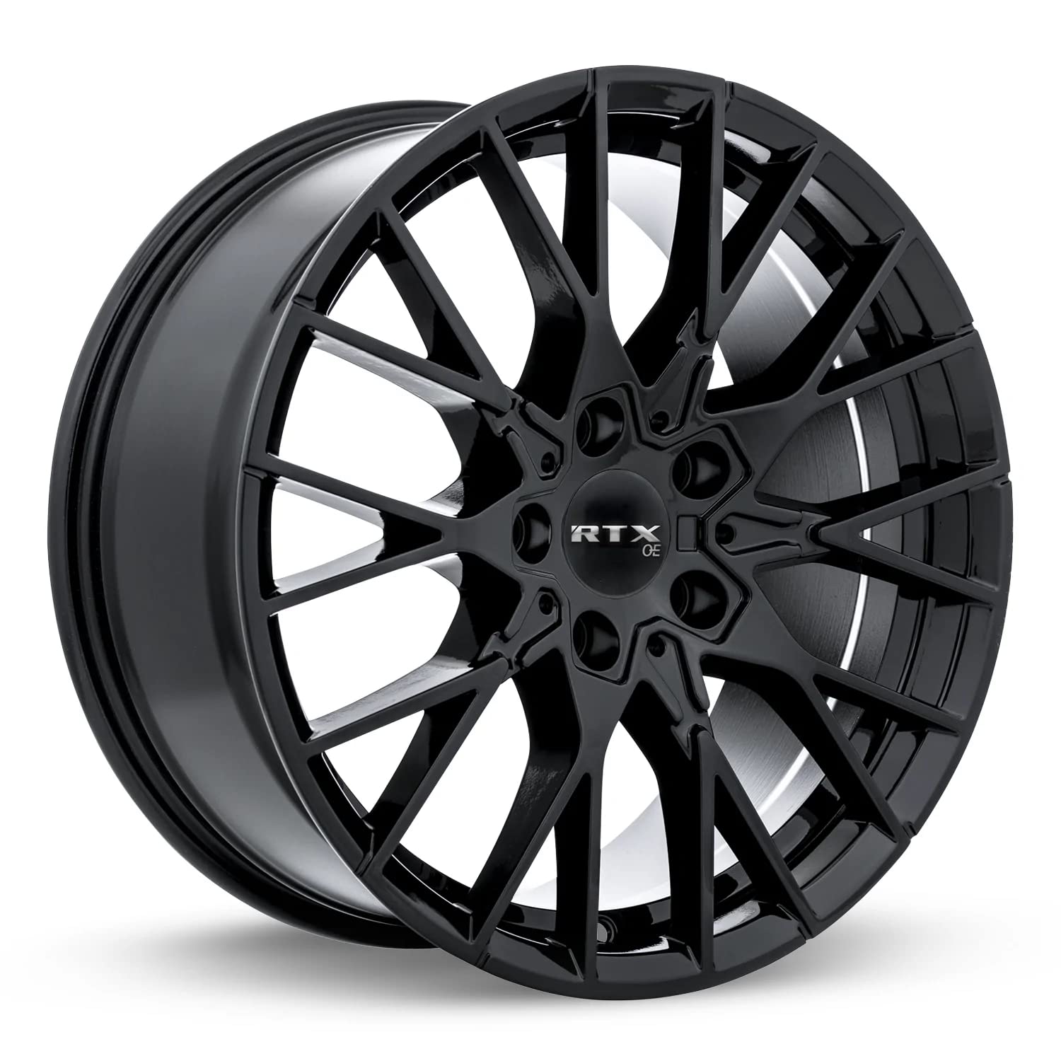 Custom RTX BEYREUTH Wheel - 19x8, 35 Offset, 5x112 Bolt Pattern, 66.6mm Hub - Gloss Black Rim