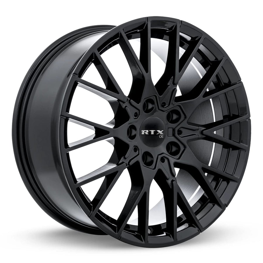 Custom RTX BEYREUTH Wheel - 19x8, 35 Offset, 5x112 Bolt Pattern, 66.6mm Hub - Gloss Black Rim
