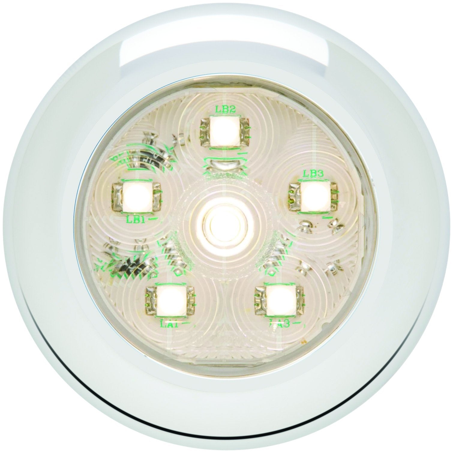 Optronics Clear Round Sealed LED Utility Light, UCL60CBP White