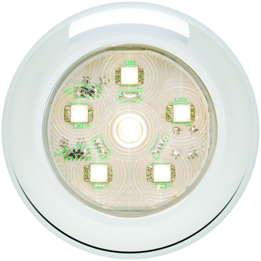 Optronics Clear Round Sealed LED Utility Light, UCL60CBP White
