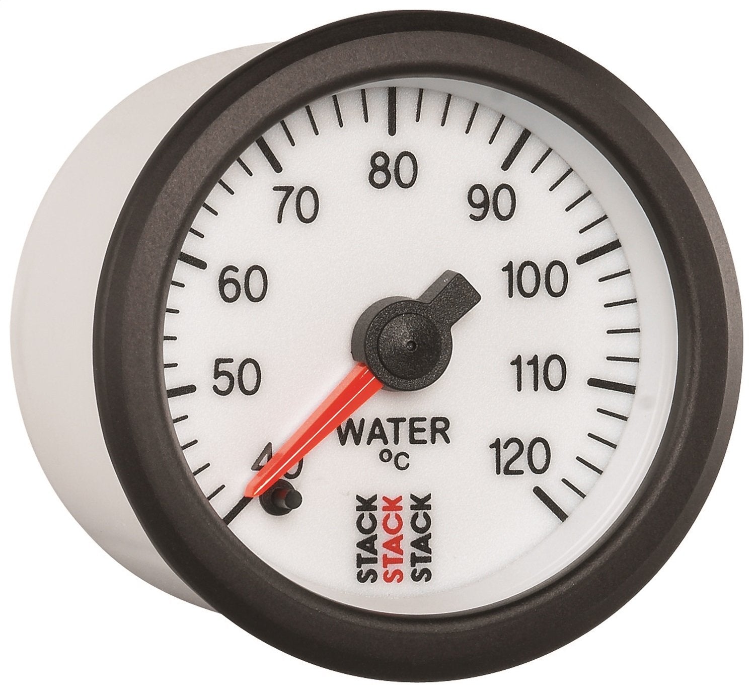 Water Temp - Stack, PRO Stepper Motor, 52MM, WHT, Gauge