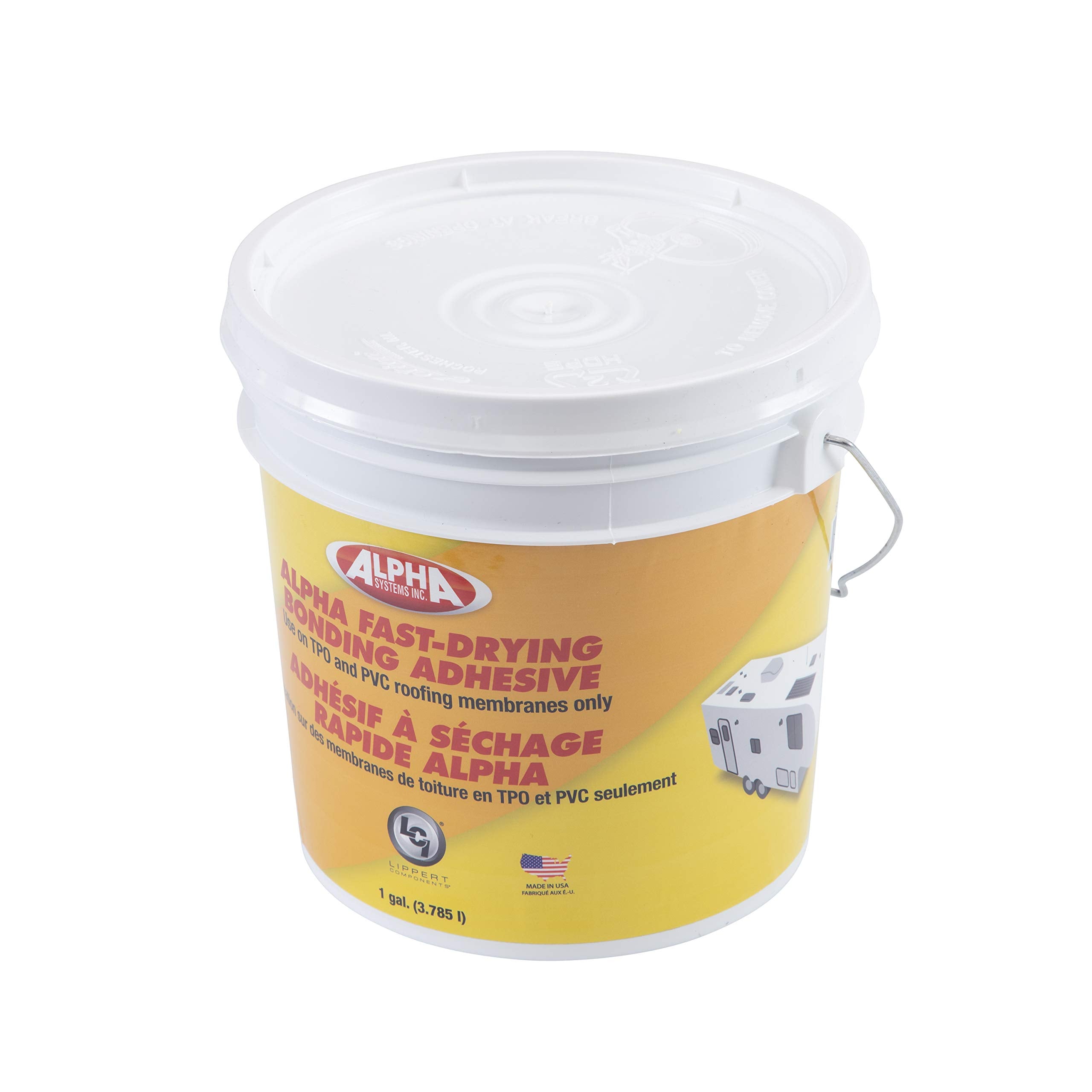 Water-Based Alpha Systems 8019 Bonding Adhesive for Roofs on 5th Wheel RVs, Travel Trailers and Motorhomes