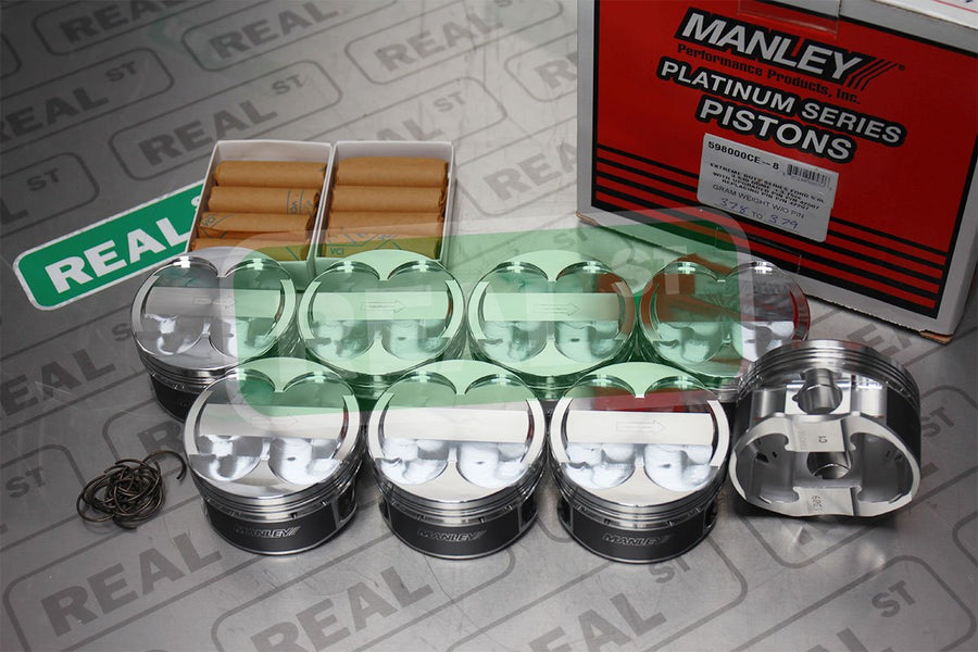 Piston Kit Set Manley 598000CE-8 (Ford Coyote 5.0L DOHC 3.630in Bore +3.75cc Dome), 1 Pack