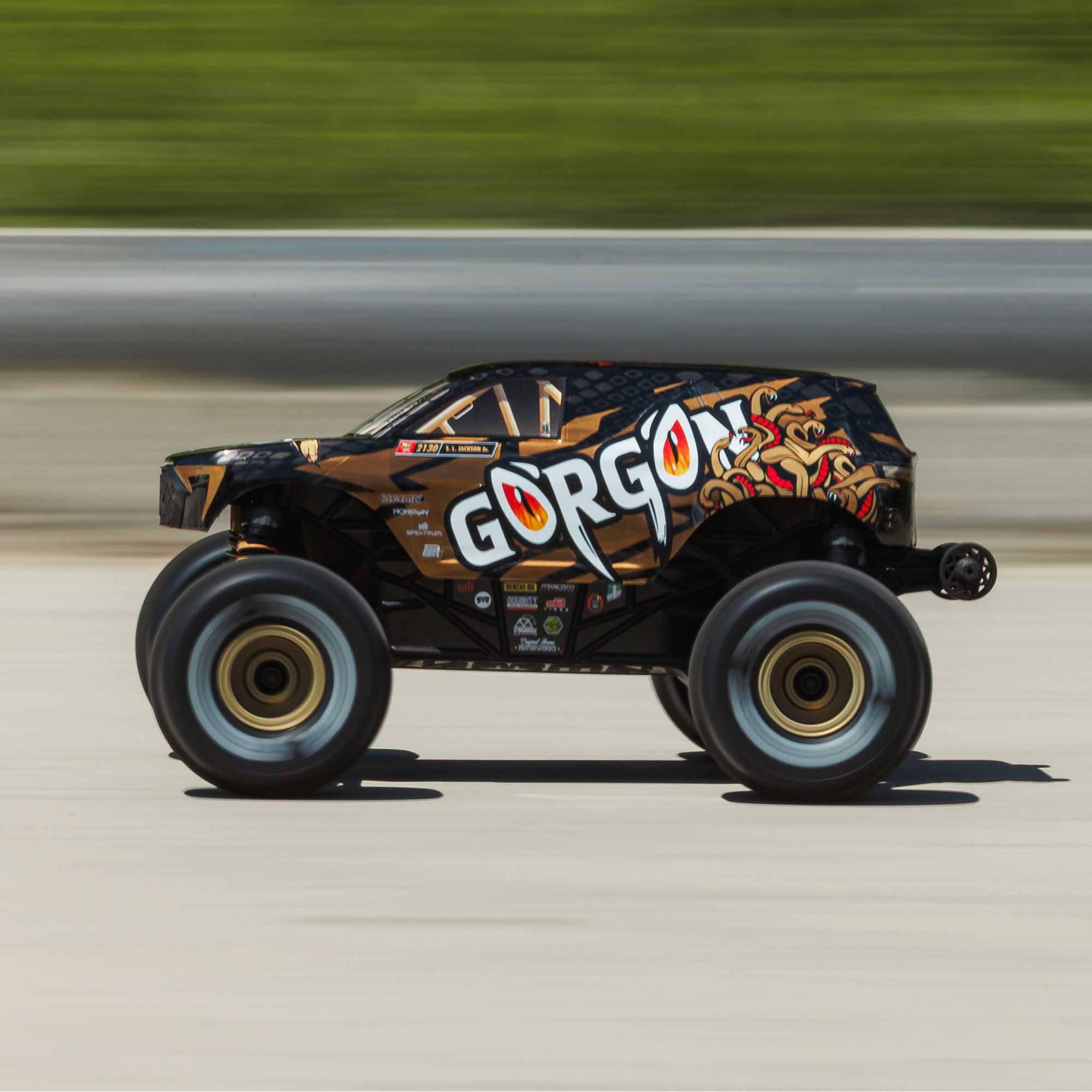 ARRMA 1/16 Gorgon GROM RC Truck 4X4 RTR Brushed Monster Truck (Battery & Charger Included), Bronze, ARA2130T3