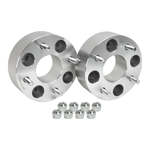 Front/Rear Rugged Wheel Spacer for Kubota RTV- XG850/X900/X1100/X1120/X1140, Made Up of Aluminum Alloy, Machine Pressed High Tensile Studs (See Fitment Details in Description) 2pcs