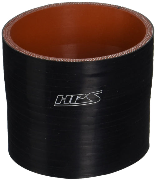 HPS Silicone HTSR-312-325-BLK High Temperature 4-ply Reinforced Reducer Coupler Hose, 40 PSI Maximum Pressure, 3" Length, 3-1/8" > 3-1/4" ID, Black