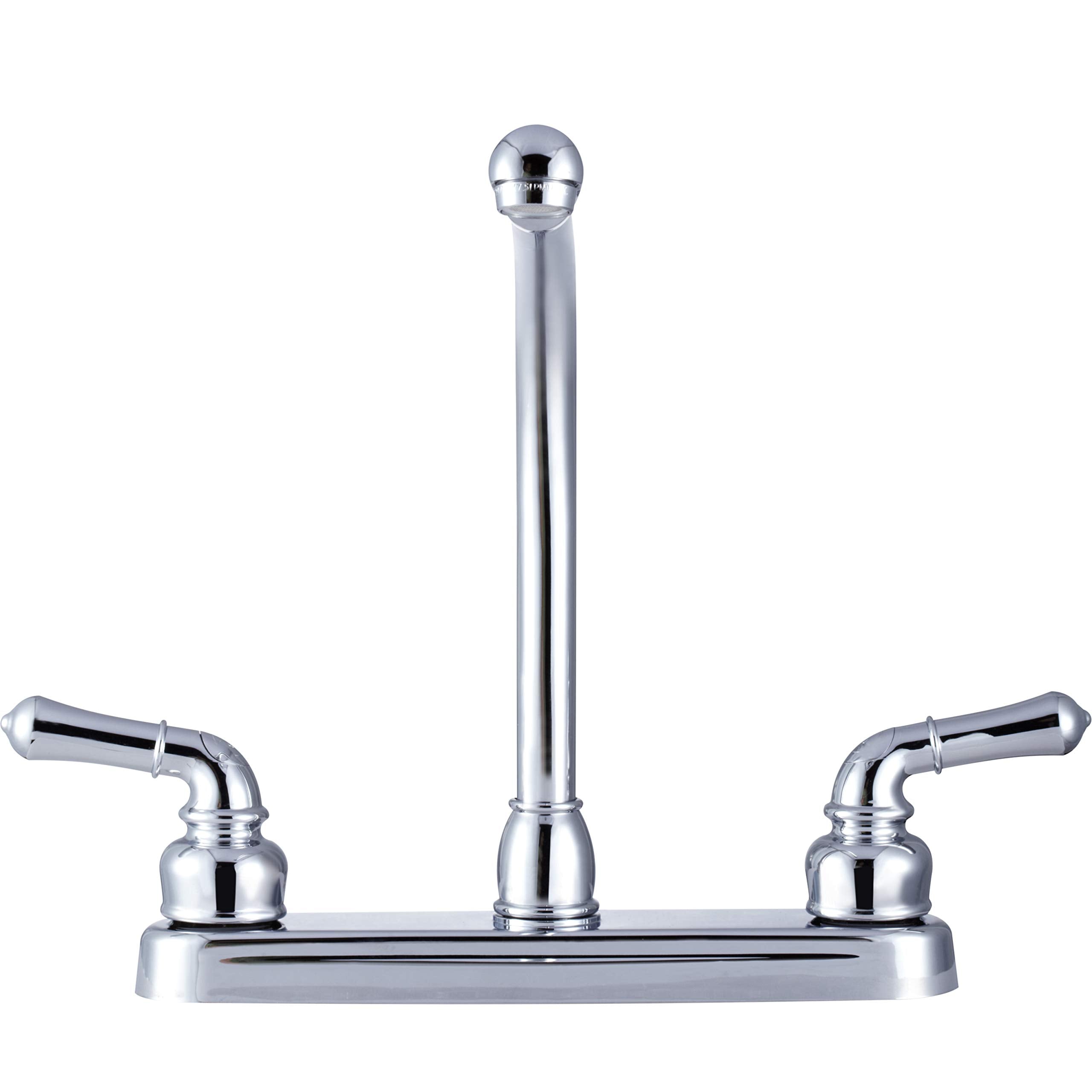 Dura Faucet Hi-Rise DF-PK210C-CP Kitchen Sink Faucet with Classical Levers (Chrome)