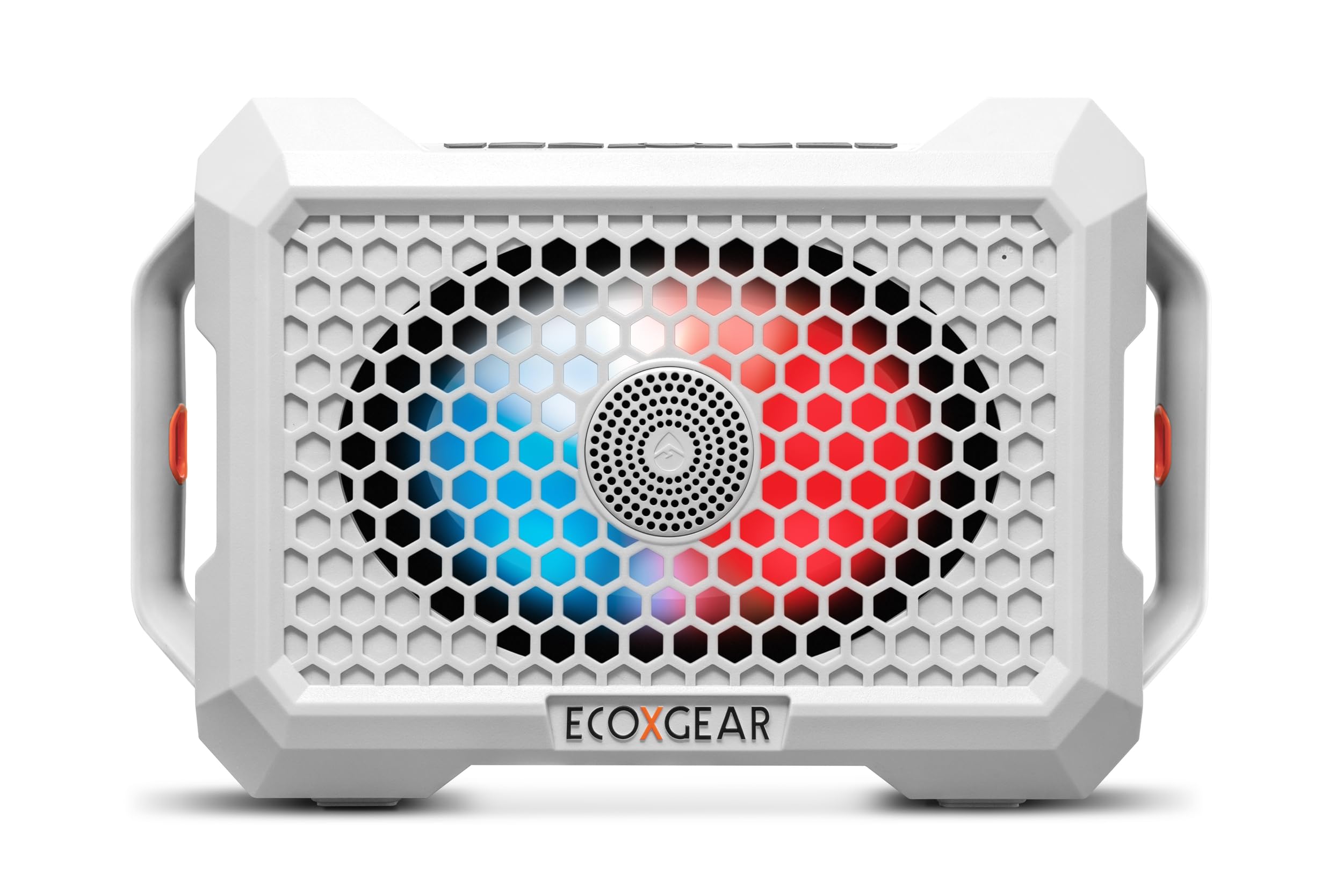 Outdoor ECOXGEAR Defender: Portable Bluetooth Speaker, 121dB Massive Sound, Waterproof and Drop Proof, with LED Party Lights, Pair up to 100, 25+ Hours Playtime (Whitewater)