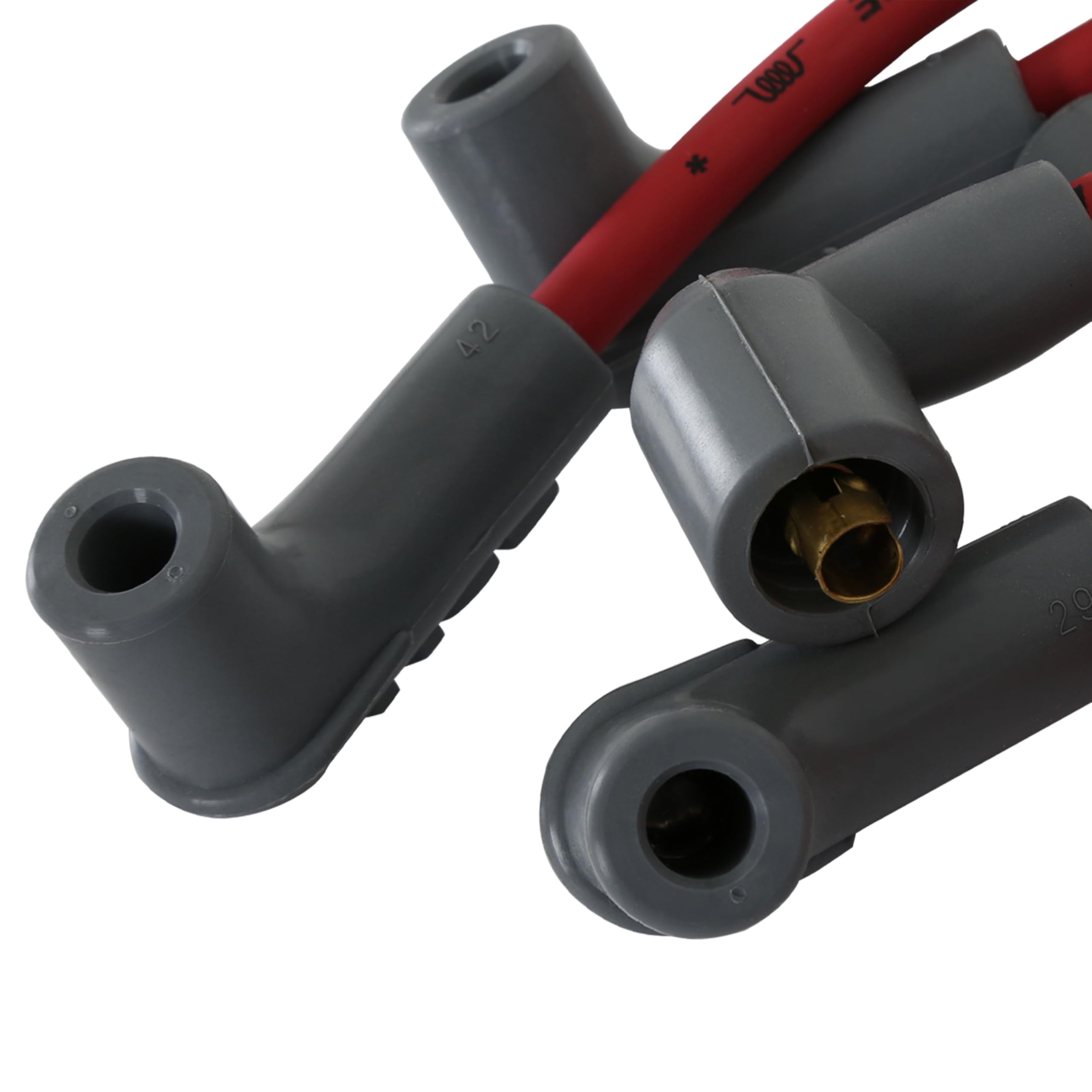 Super Conductor MSD 31609 Spark Plug Wire Set, Red, Socket Style Terminals