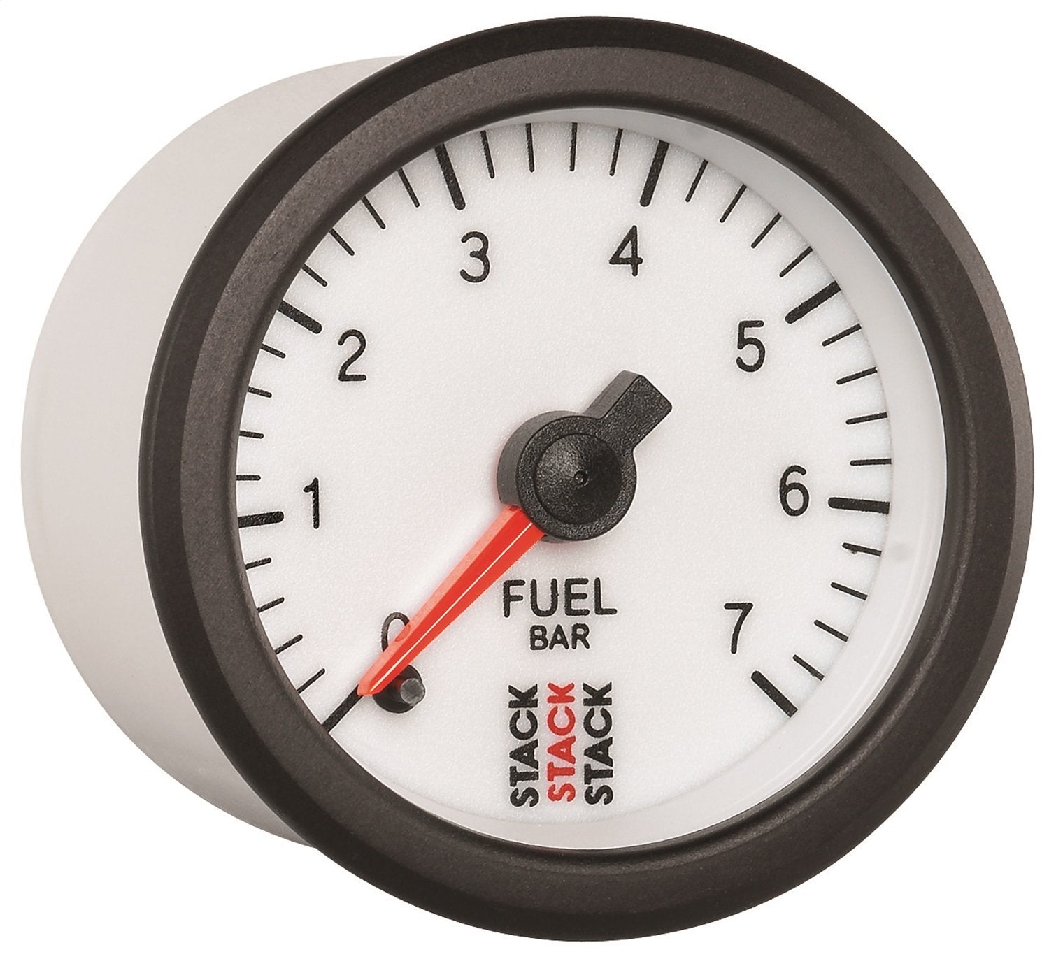 52mm M10 Male Stack ST3355 White 0-7 Bar Professional Stepper Motor Fuel Pressure Gauge
