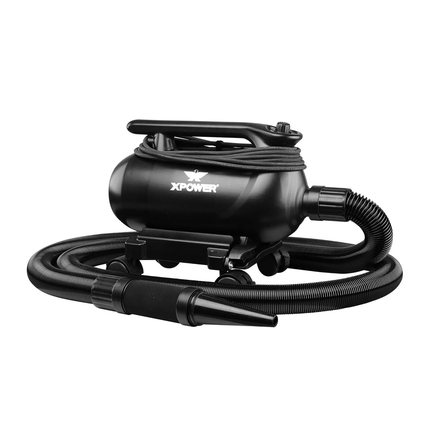 A-16 XPOWER Professional Car Dryer Blower with Mobile Dock w/Caster Wheels