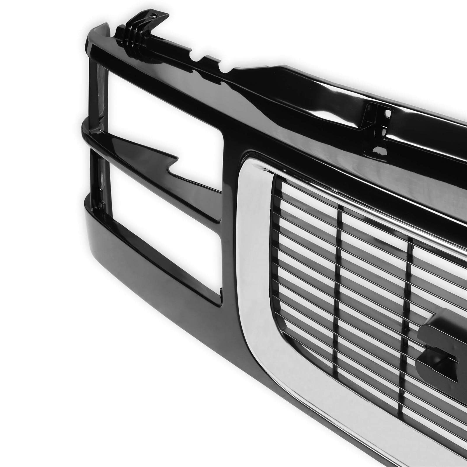 GMT400 GMC Grille - Holley Classic Trucks Composite Headlights - Black/Chrome