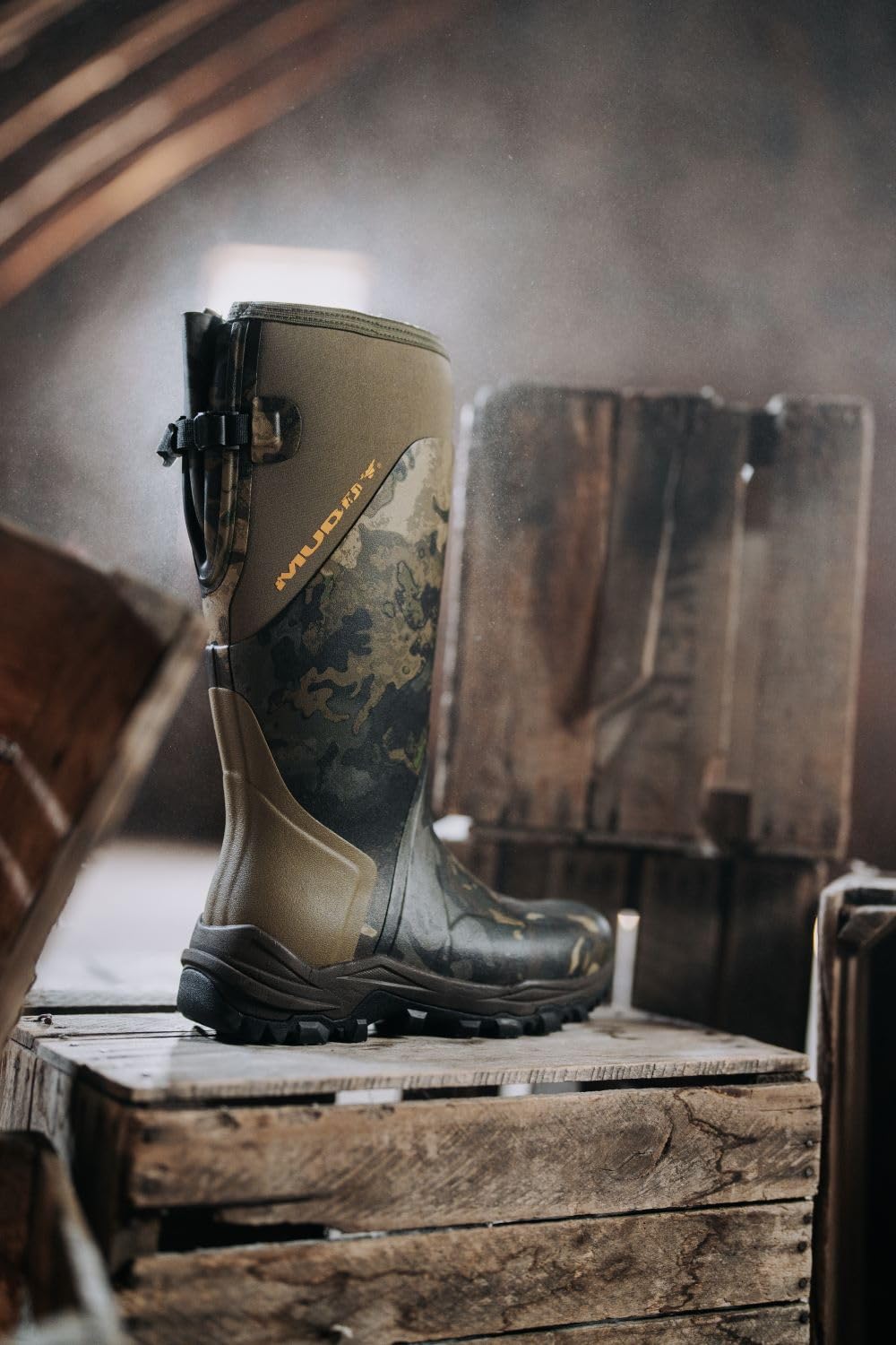 Muddy Outdoors DV8 Men's 17" Rubber Boots Veil Canyon Hybrid 13 D
